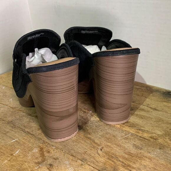 Splendid vina black leather clog slip on mule loafer front chic‎ - Picture 6 of 9